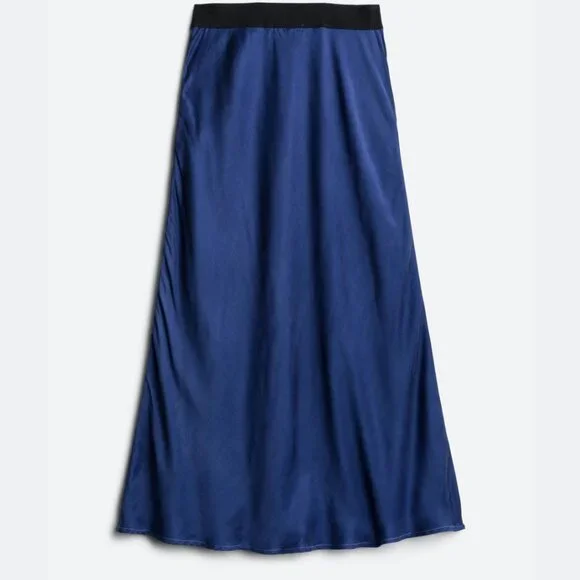 Bella Dahl Ada Elastic Waist Bias Skirt, size Large - Picture 4 of 6